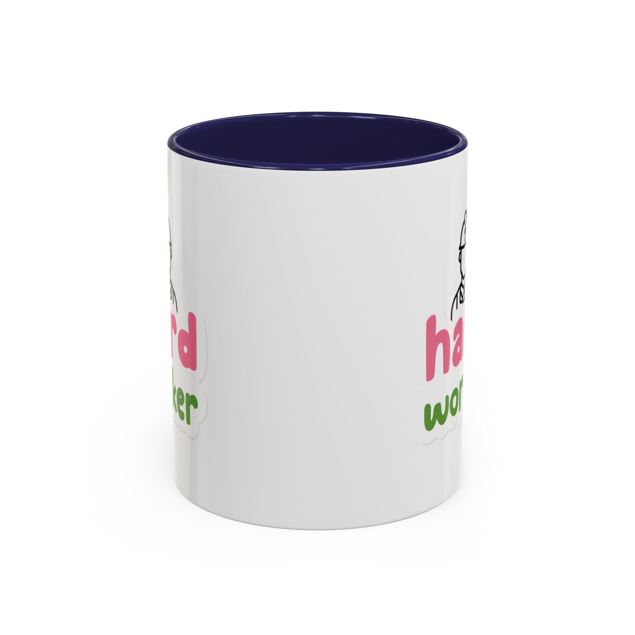 Hard Worker Coffee Mug — Cute Construction Worker Accent Mug (11/15oz)