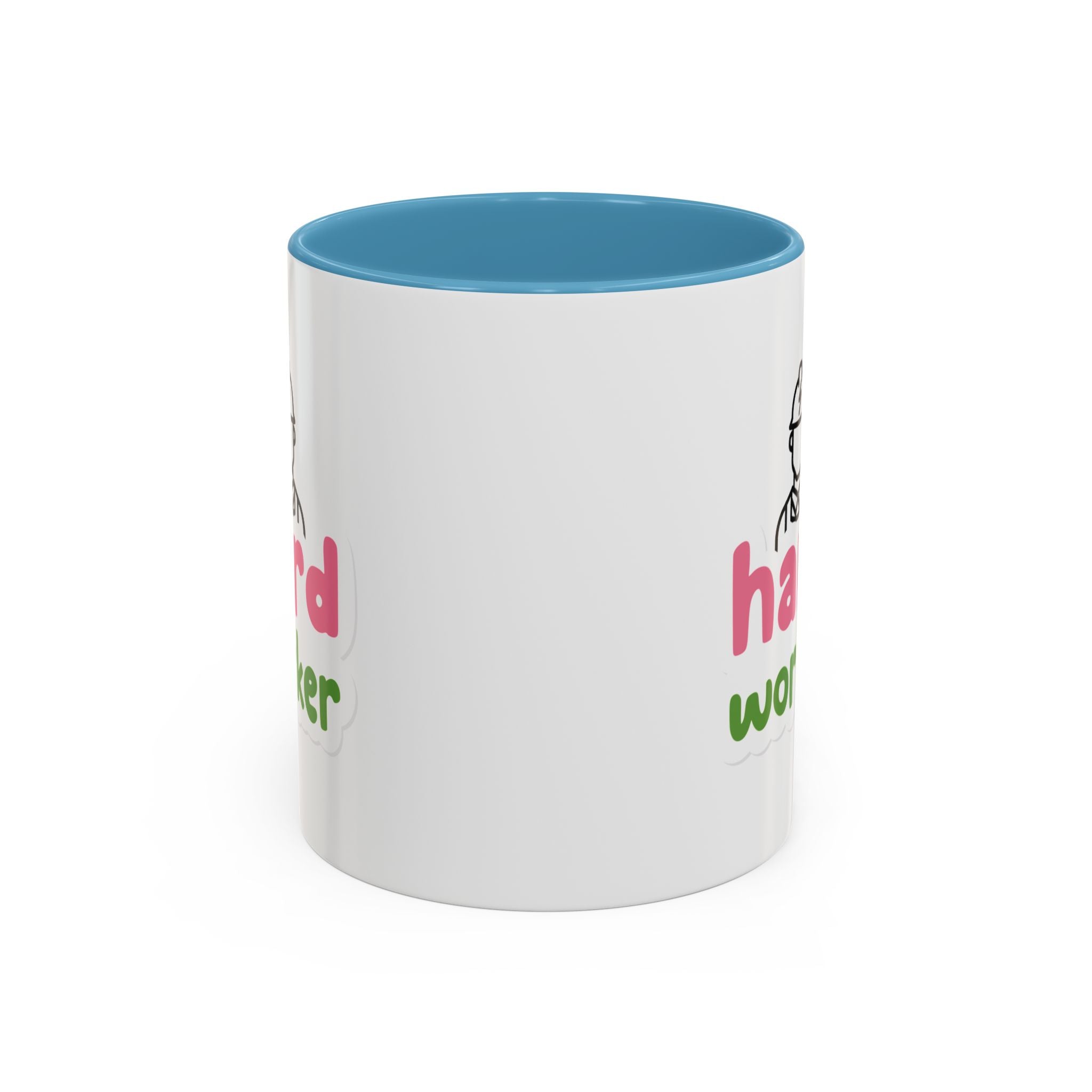 Hard Worker Coffee Mug — Cute Construction Worker Accent Mug (11/15oz)