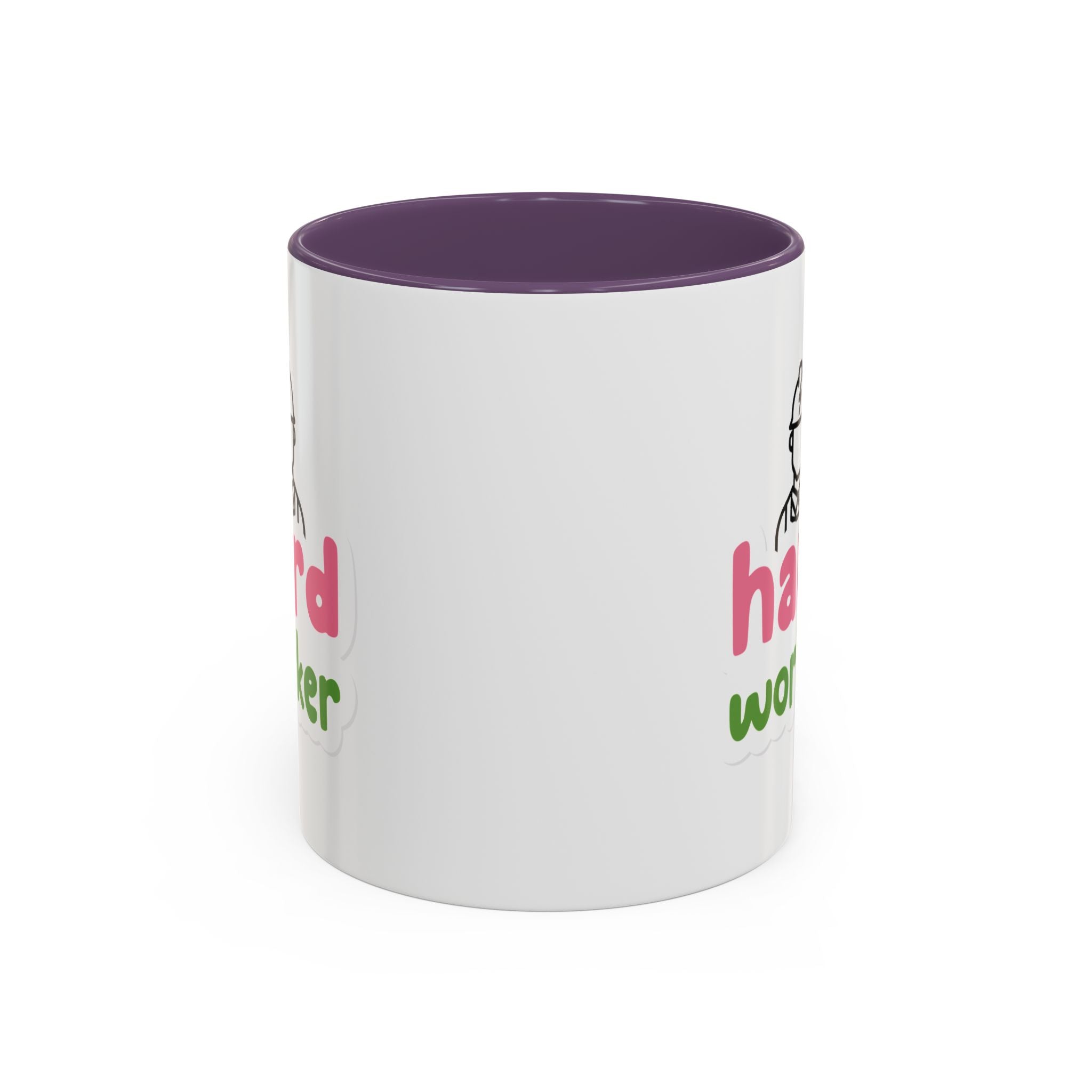 Hard Worker Coffee Mug — Cute Construction Worker Accent Mug (11/15oz)