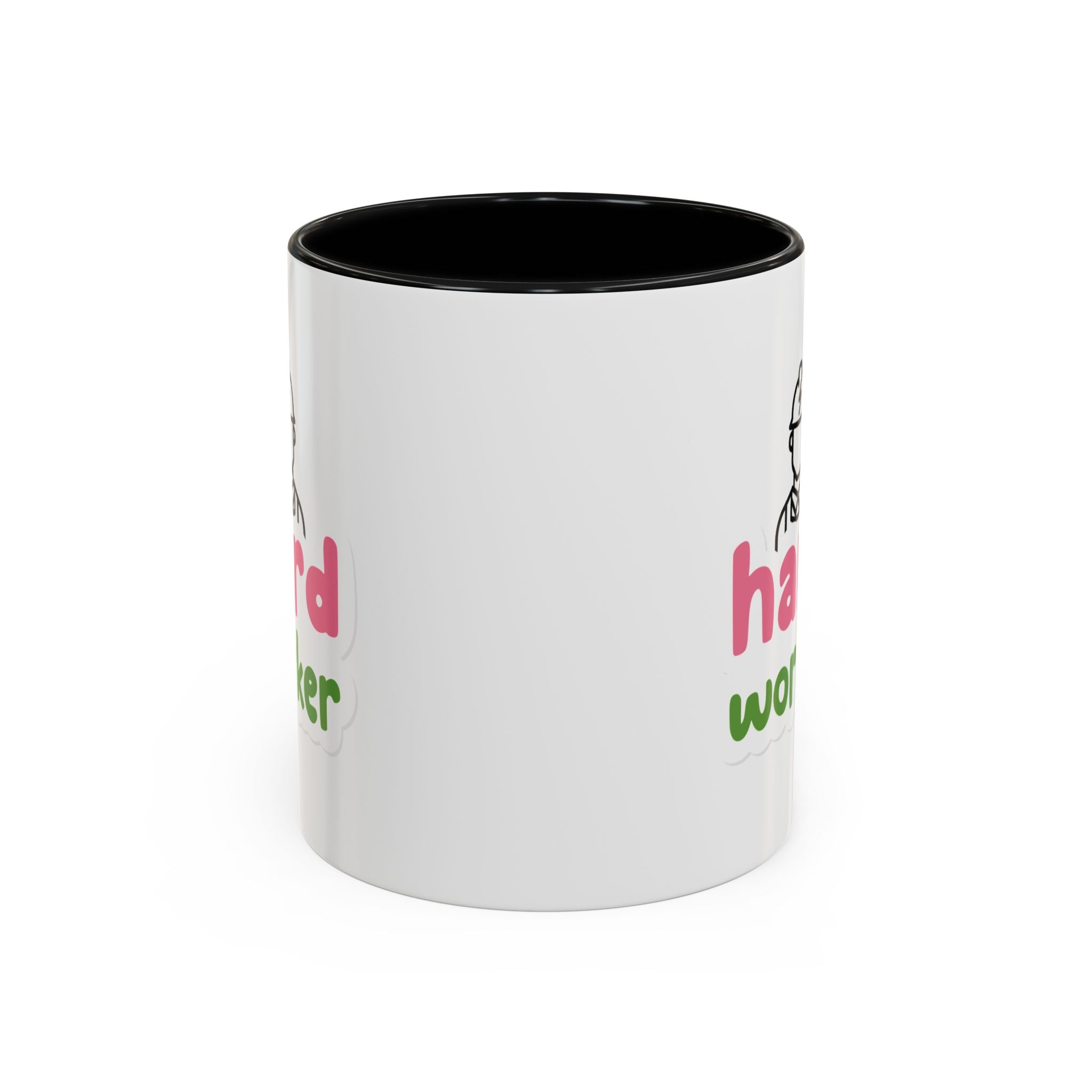 Hard Worker Coffee Mug — Cute Construction Worker Accent Mug (11/15oz)