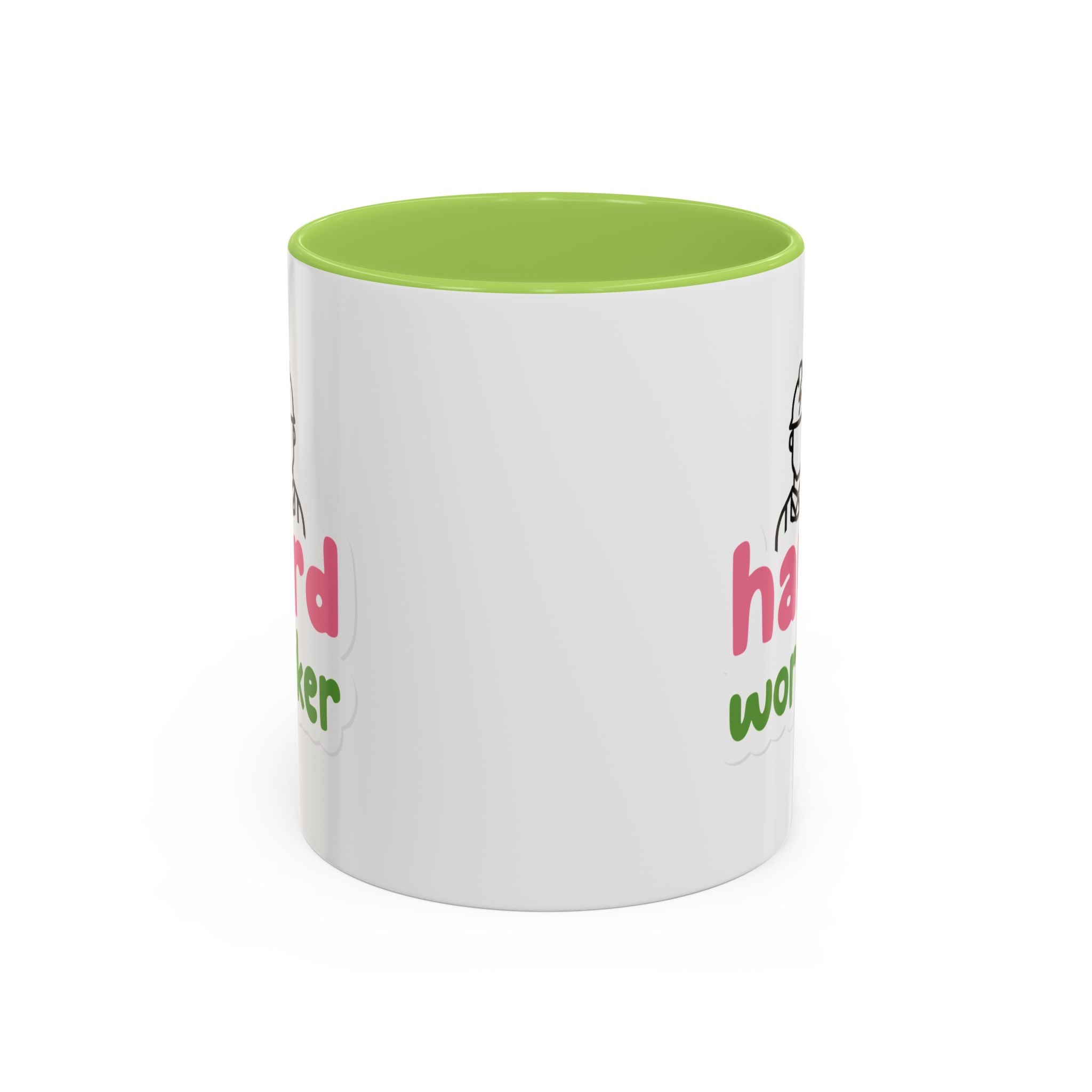 Hard Worker Coffee Mug — Cute Construction Worker Accent Mug (11/15oz)