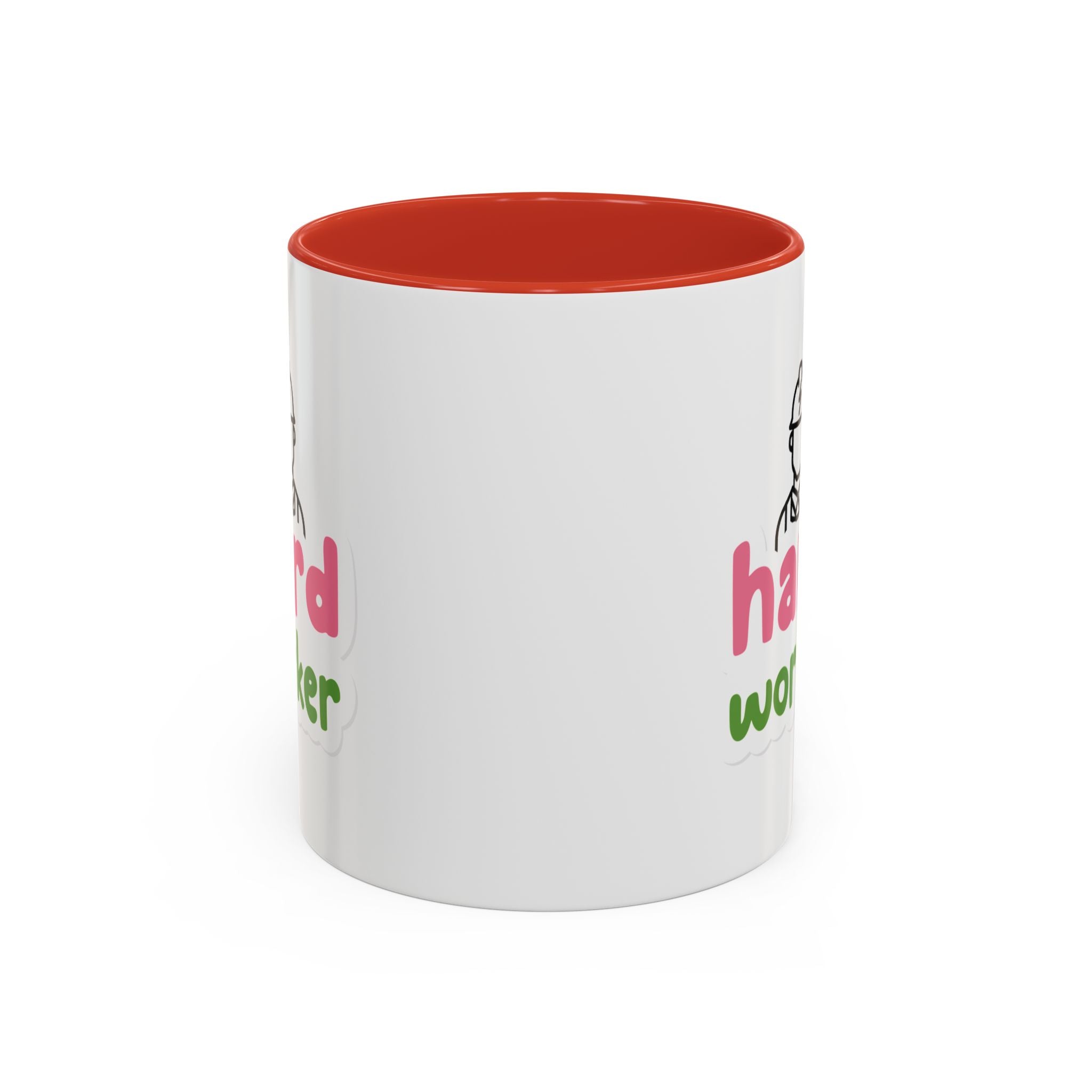 Hard Worker Coffee Mug — Cute Construction Worker Accent Mug (11/15oz)
