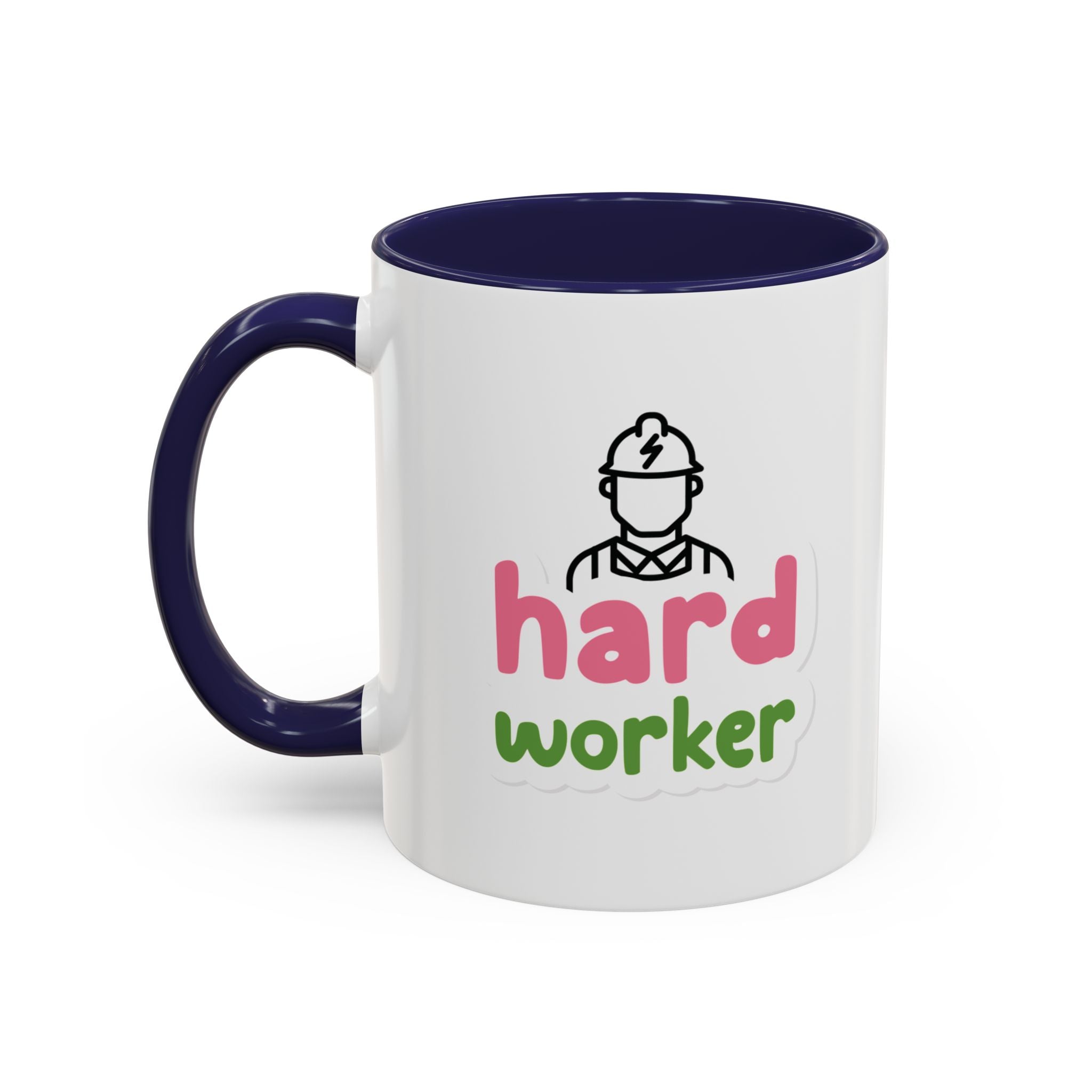 Hard Worker Coffee Mug — Cute Construction Worker Accent Mug (11/15oz)