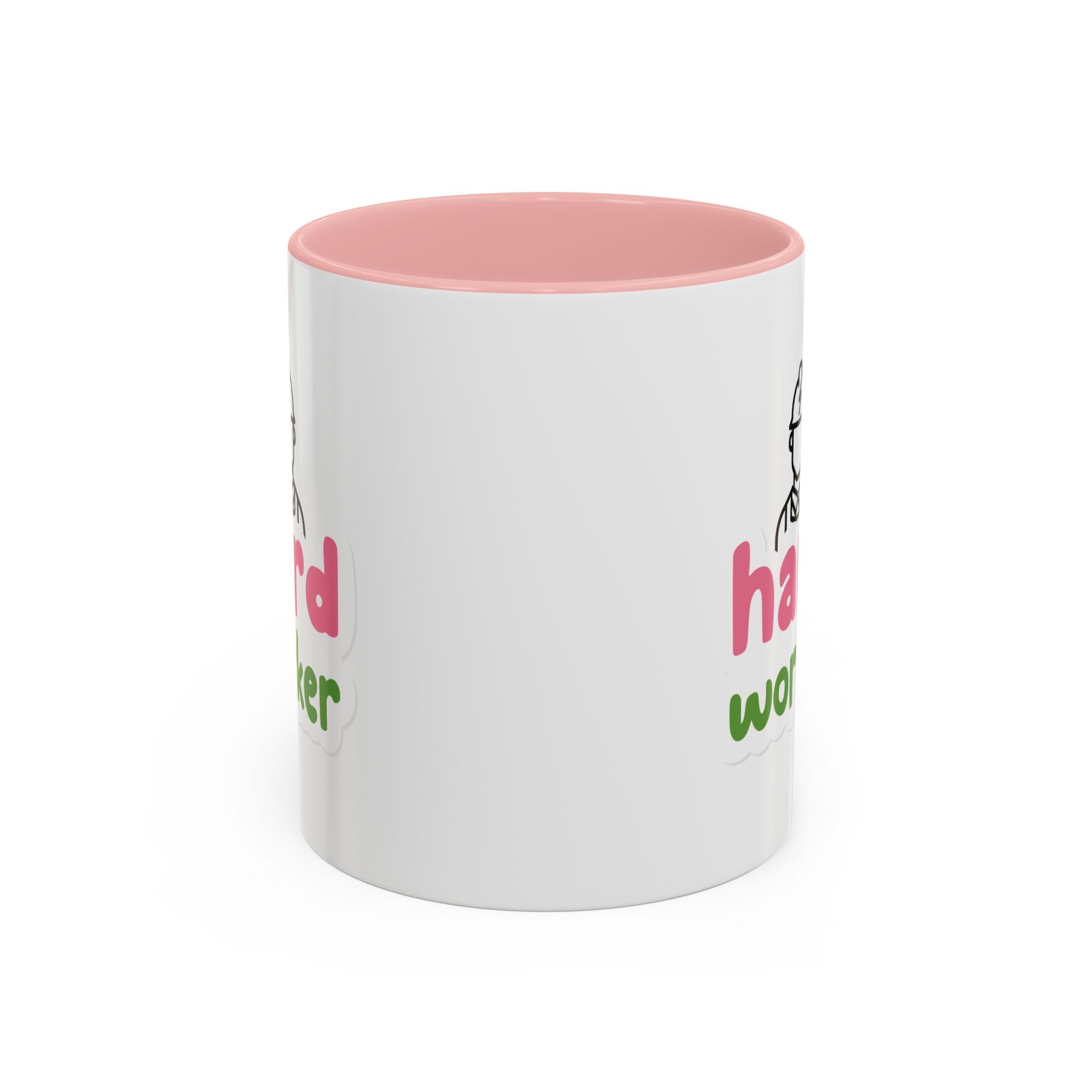 Hard Worker Coffee Mug — Cute Construction Worker Accent Mug (11/15oz)