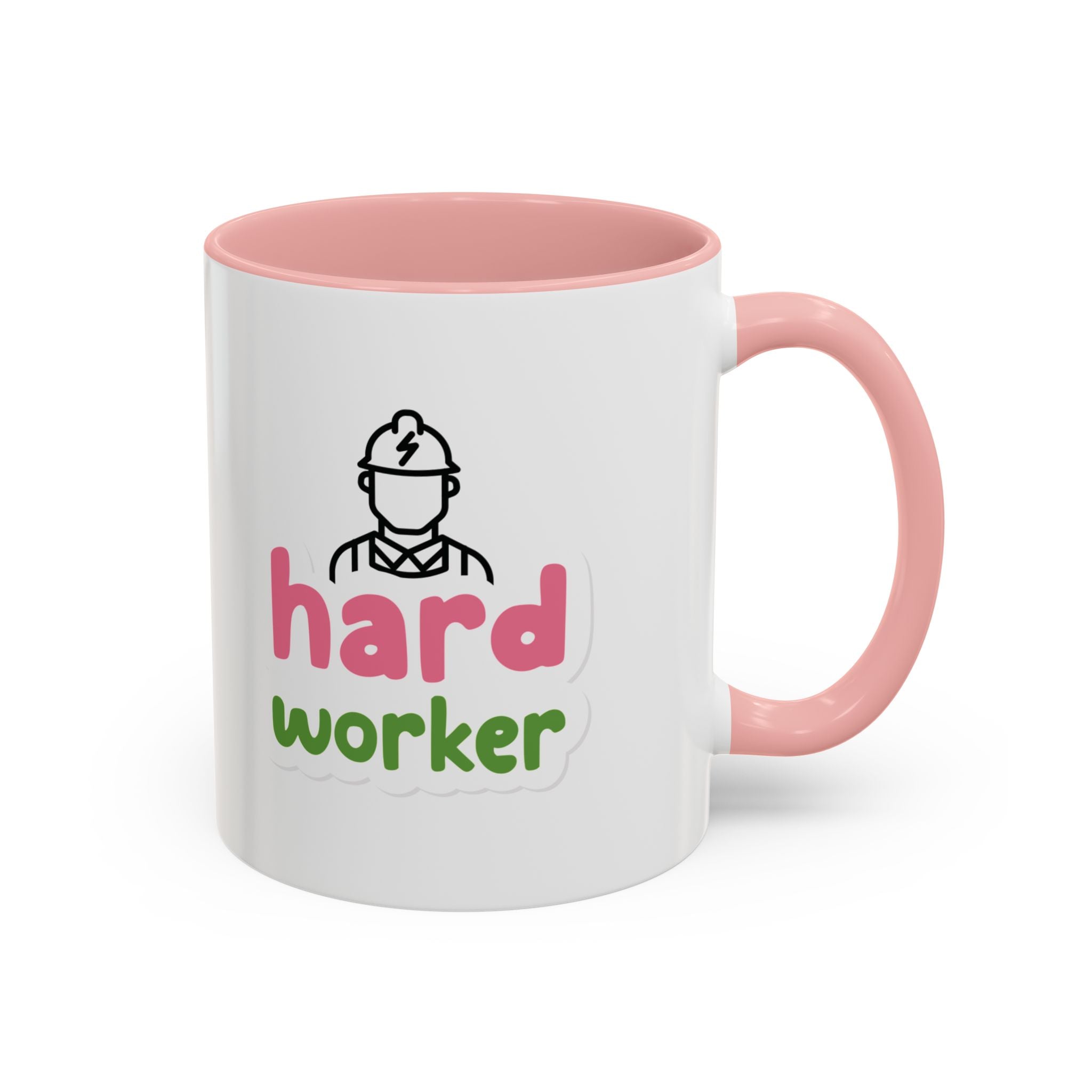 Hard Worker Coffee Mug — Cute Construction Worker Accent Mug (11/15oz)