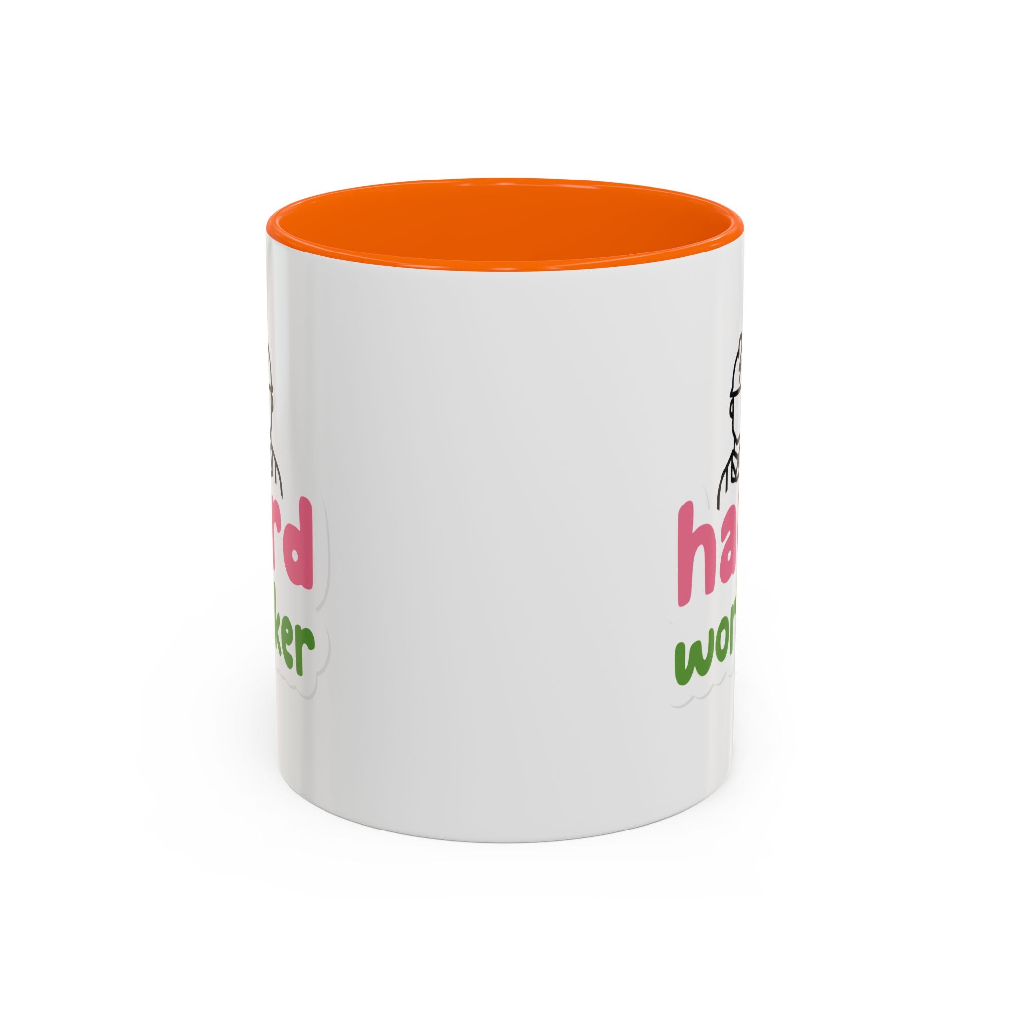 Hard Worker Coffee Mug — Cute Construction Worker Accent Mug (11/15oz)