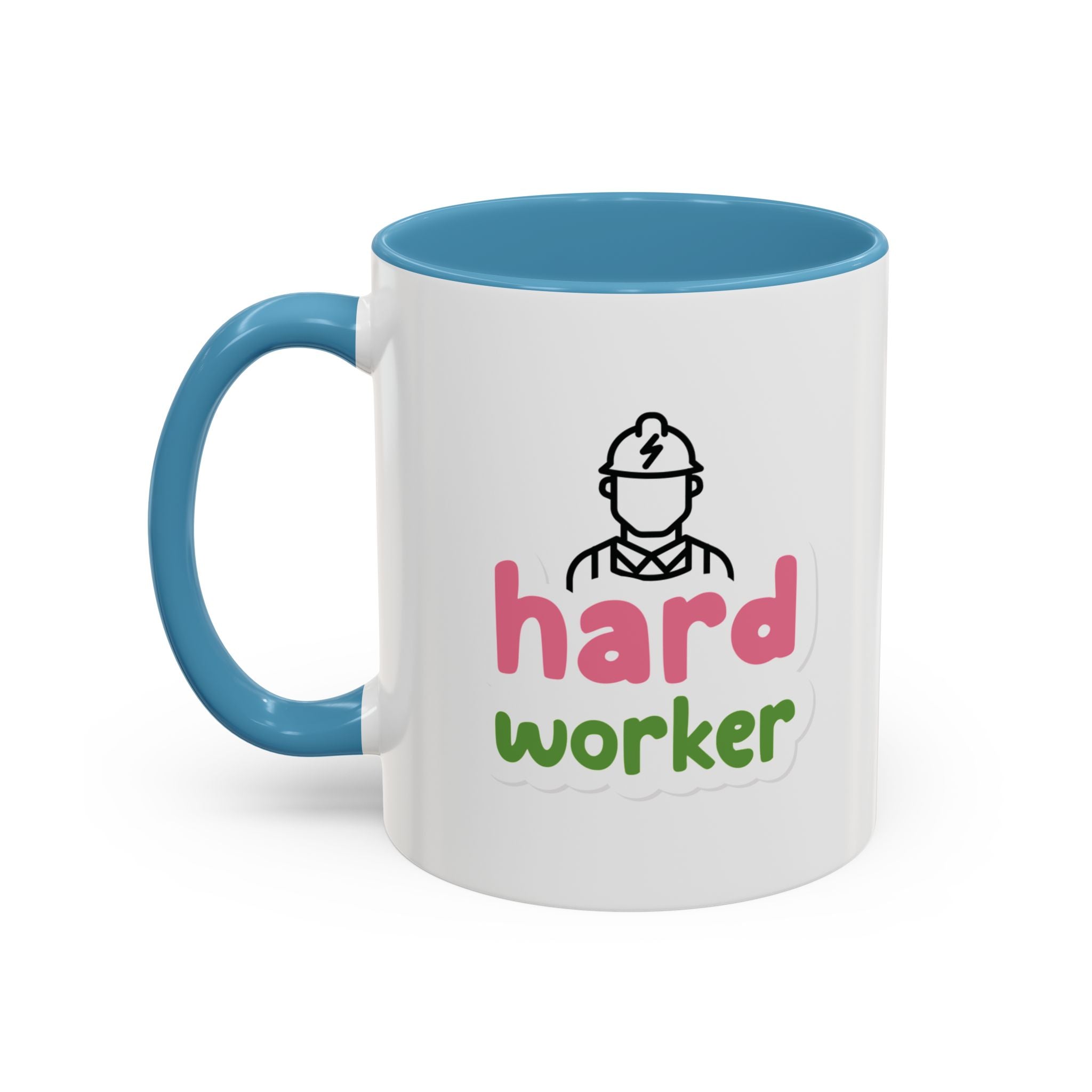 Hard Worker Coffee Mug — Cute Construction Worker Accent Mug (11/15oz)